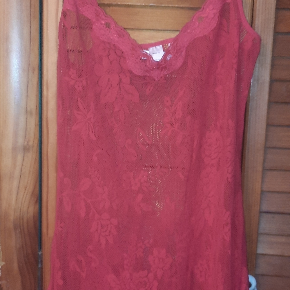 Red Victoria Secret Sheer Lingerie Size S